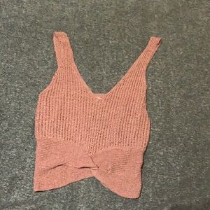 Pink crochet top
